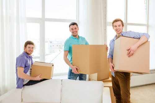 Packing and organizing belongings for short-term storage in Arnosgrove