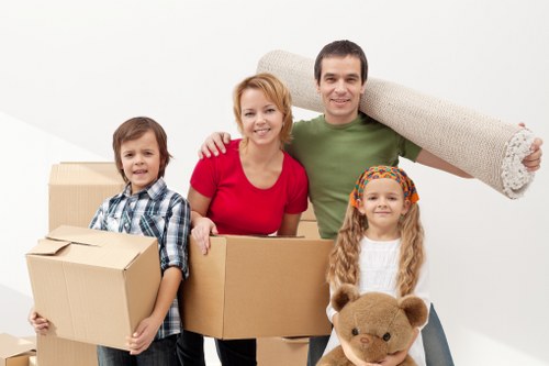 Organised family moving day in Arnosgrove